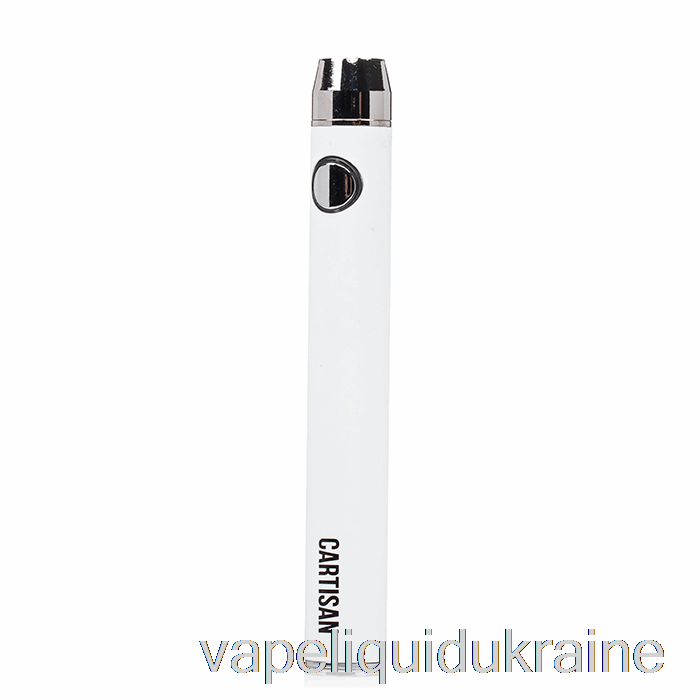Vape Ukraine Cartisan Button VV 900 Dual Charge 510 Battery [Micro] White